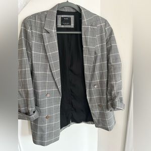 Bershka Plaid Blazer